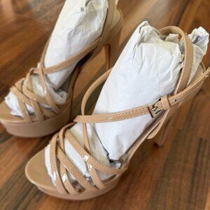 Chinese Laundry Teaser2 Platform Sandal - Size 7.5 Nude